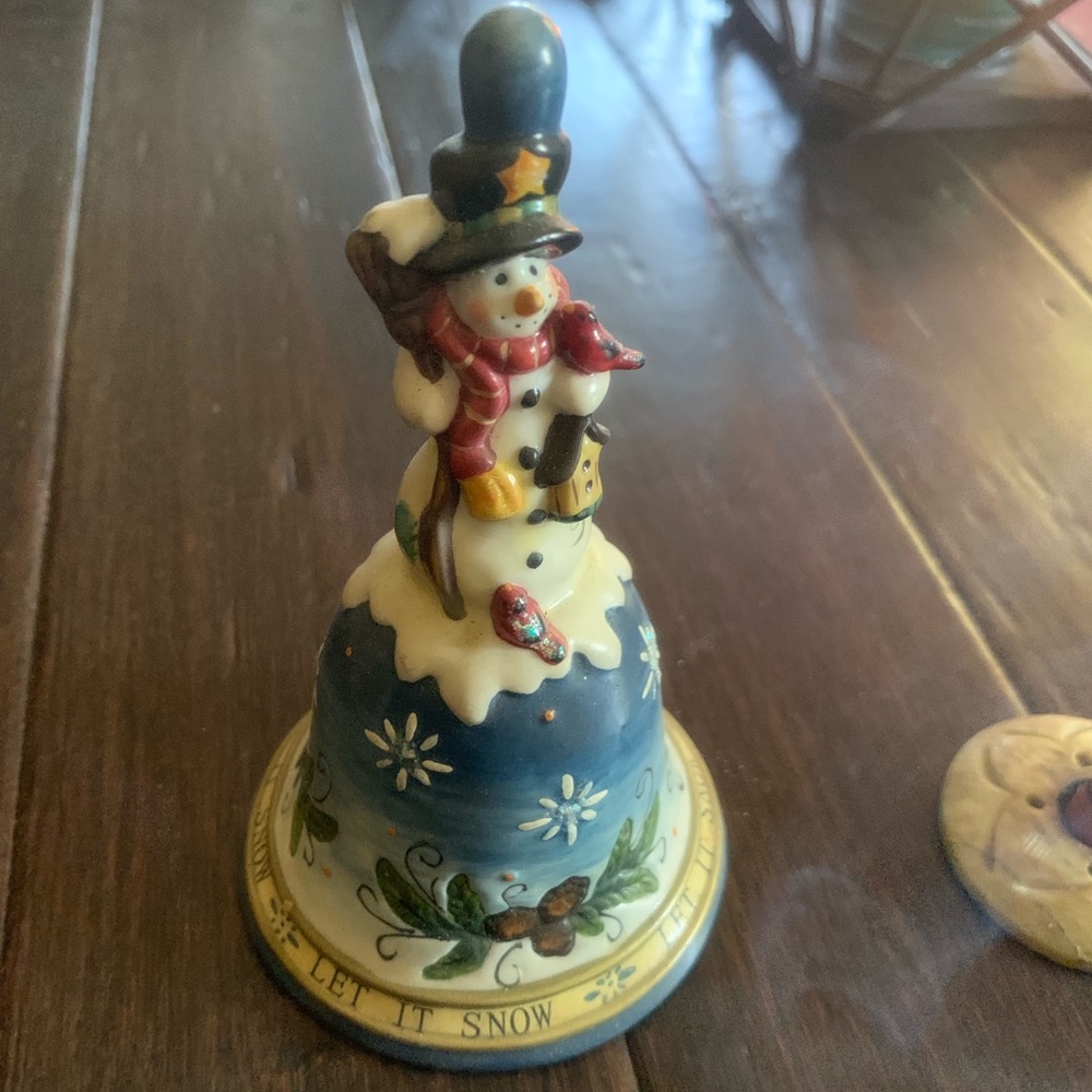 Christmas snowman bell